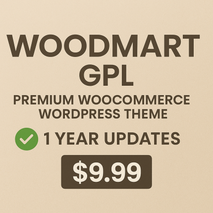 Buy WoodMart GPL WordPress theme